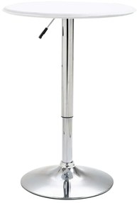 279644 vidaXL Set mobilier de bar, 3 piese, alb, piele ecologică