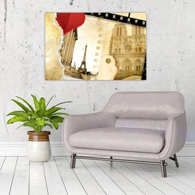 Tablou - Amintiri din Paris (90x60 cm)