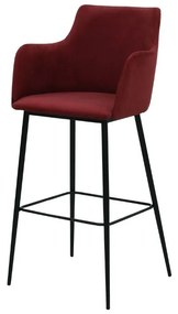 Scaun de bar rosu in diferite materiale ✔ model SINDY