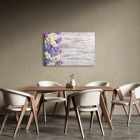 Tablou - Liliac pe lemn (90x60 cm)