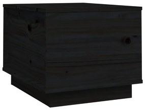 Masuta de cafea, negru, 40x50x35 cm, lemn masiv de pin 1, Negru