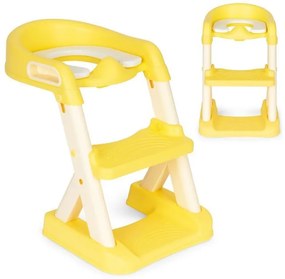 Toaletă cu reductor de scări galben