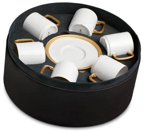 Set espresso L'objet Soie Tressée placat cu aur