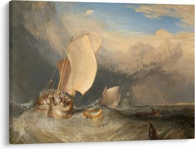 Tablou - William Turner, Fishing Boats with Hucksters Bargaining for Fish, reproducere (70x50 cm)