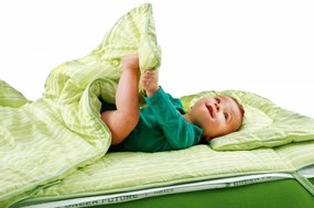 Protectie saltea impermeabila Nature Bamboo Kids 60x120 cm, Alb