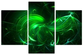 Tablou - abstracție verde (90x60 cm)