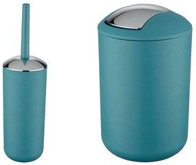 Set de accesorii de baie în culoarea petrolului din plastic Brasil – Wenko