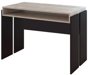 Masă PC Ramea (Stejar platinum grange + Negru). 1055240