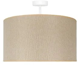 Lustră aplicată ROLLER ECO Duolla RECYCLING 1xE27/15W/230V d. 45 cm crem