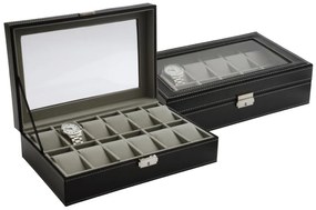 Casetă neagră pentru ceasuri JK Box SP-9373/A25