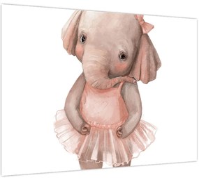 Tablou pe sticlă - Animăluț în acuarelă N⁰5 (70x50 cm)