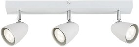 Plafoniera cu Spot-uri Directionabile, 3xGU10, Perico alba