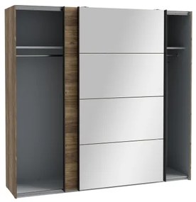 Dulap OREN cu oglindă, 220x210 cm, stejar Artisan