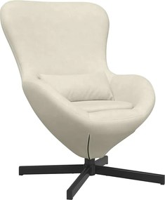 vidaXL Fotoliu ou Crem 63 x 73 x 90 cm Catifea