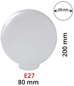 Abajur de rezervă alburiu pentru aplice PARK E27 d. 20 cm