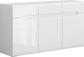 Comoda AZTECA TRIO, alb, 150x41x84 cm