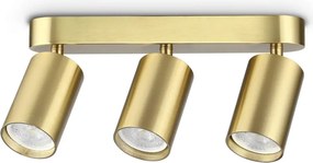 Plafoniera DYNAMITE PL3 LINEAR ROUND OTTONE