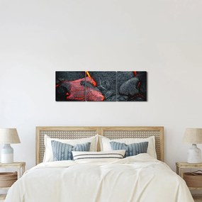 Tablou - Lava (cu ceas) (90x30 cm)