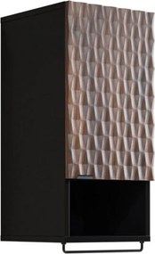 Dulap lemn masiv baie Enzaro, 81 × 33 × 35 cm