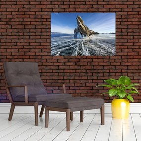 Tablou cu piatra înghețată (90x60 cm)