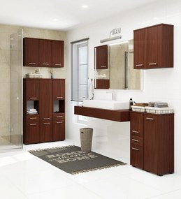 Dulap de perete pentru baie Farid TYP5 (wenge). 1068999