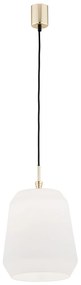 Lustra / Pendul modern design scandinav IRUN 25cm alb opal