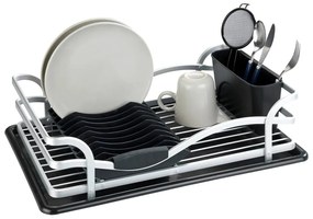 Suport pentru scurs vase Wenko Drip Aluminium, negru