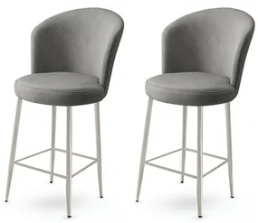 Set de scaune de bar Fora Grey, 2 buc.