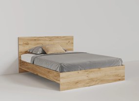 Set Mobilier Dormitor Complet Timber Tapiterie Alba - Configuratia 9