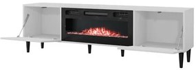 Masă TV cu șemineu electric Sarlana EF (negru). 1122997