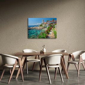 Tablou - Sat pitoresc de coastă (70x50 cm)