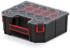 Organizator servieta 28,4 × 24,3 × 10,5 cm, separatoare, negru