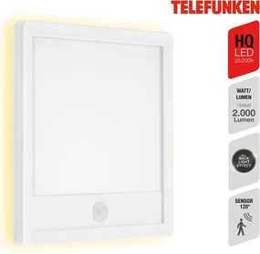 Aplică LED de exterior cu senzor Telefunken 313806TF LED/15W/230V IP44