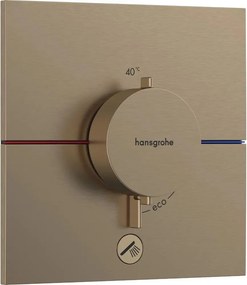 Baterie dus termostatata incastrata bronz periat Hansgrohe ShowerSelect Comfort E 1 functie si iesire suplimentara