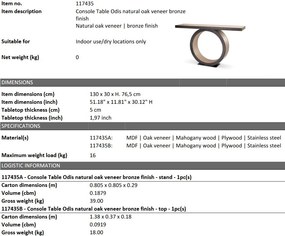 Consola design LUX Odis