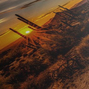 Tablou - Sfărșit de zi în deșertul Arizona (120x50 cm)