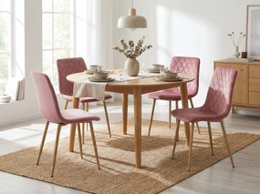 Scaun de catifea roz TURIN