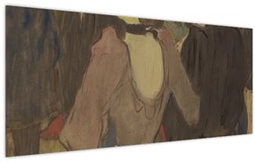 Tablou - Henri de Toulouse-Lautrec, La Goulue and Her Sister, reproducere (120x50 cm)