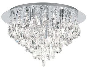 Plafoniera cristal K9 design elegant CELESTE D-45 crom
