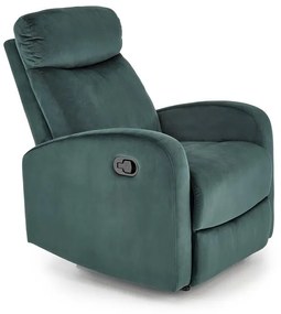 Fotoliu recliner Wonder velvet verde H98 cm