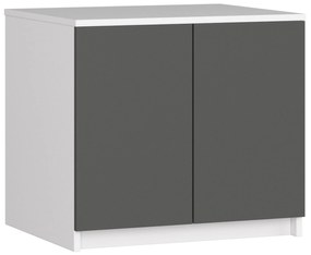 Suprastructură pentru dulap Sashka II (Alb + gri). 1070866