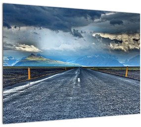 Tablou cu drum în furtună (70x50 cm), în 40 de alte dimensiuni noi