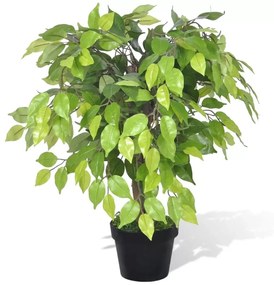 Ficus artificial in ghiveci,60 cm,420 frunze