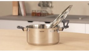 Oala Tefal G7124645 DAILY COOK, 24 cm, 4,5 l, termorezistent, inducție, fără PFOA, Inox