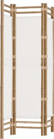 vidaXL Separator de cameră pliabil cu 3 panouri 120 cm bambus și pânză