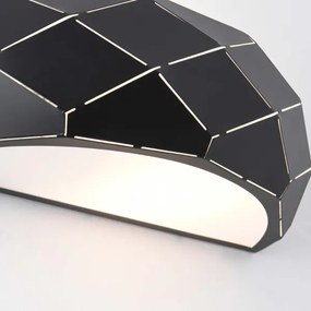 Aplică de perete REUS 1xE27/40W/230V neagră