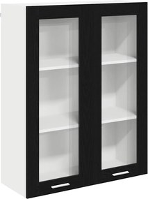 vidaXL Dulap suspendat Stejar Negru 80 x 31 x 100 cm Lemn compozit