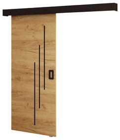 Uși culisante 90 cm Bethany VI (craft auriu + negru mat). 1043498