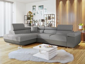Colțar extensibil Talvio (S) (soft 029 (gri) piele ecologică + lux 05). 1051118
