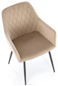 Scaun K558 velvet bej